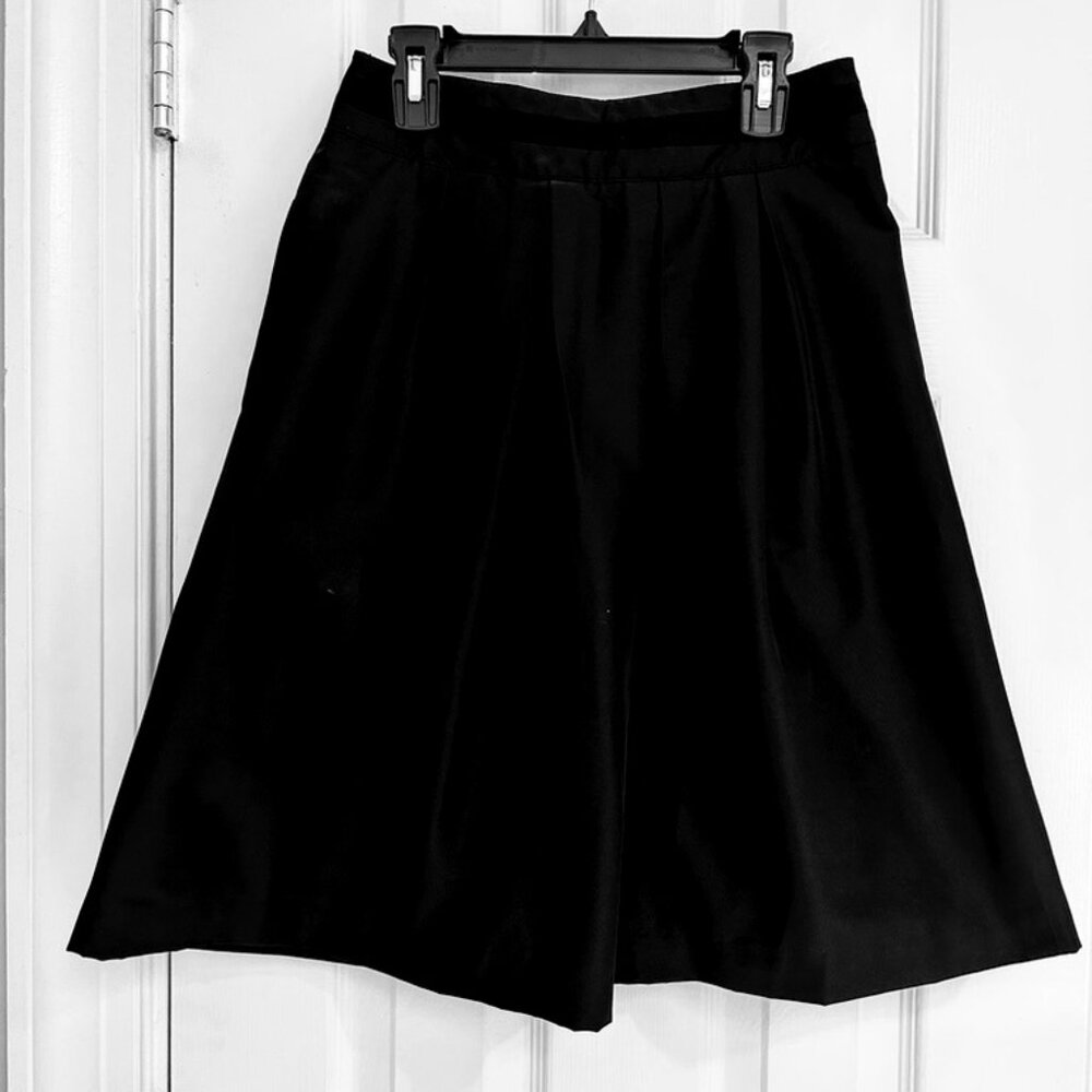 NWT White House Black Market Pleated Taffeta Skirt, Size 2